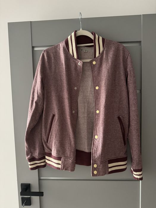 Kurtka meska bomber bejsbolowka rozm s bordowa