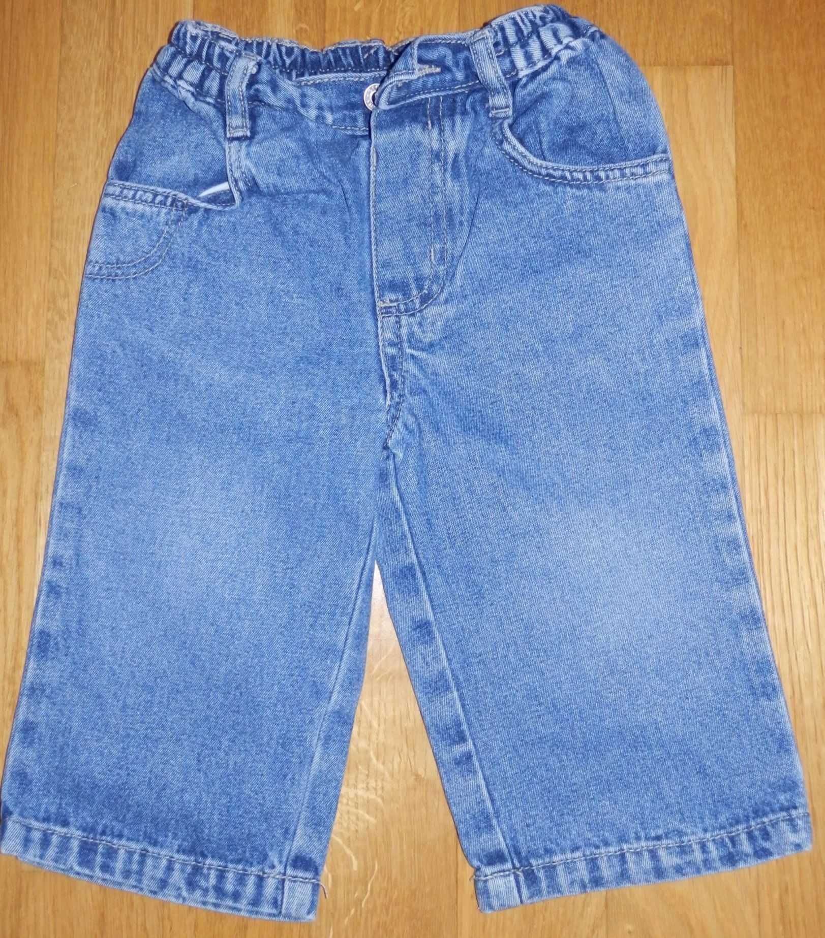 spodnie dla chłopca jeans jeansowe długie r.81-86cm 12-18m-cy