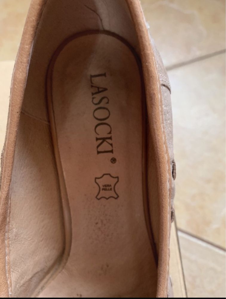 Buty czółenka Lasocki, skóra