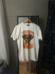 T-shirt New Yorker z nadrukiem w motocyklowym stylu