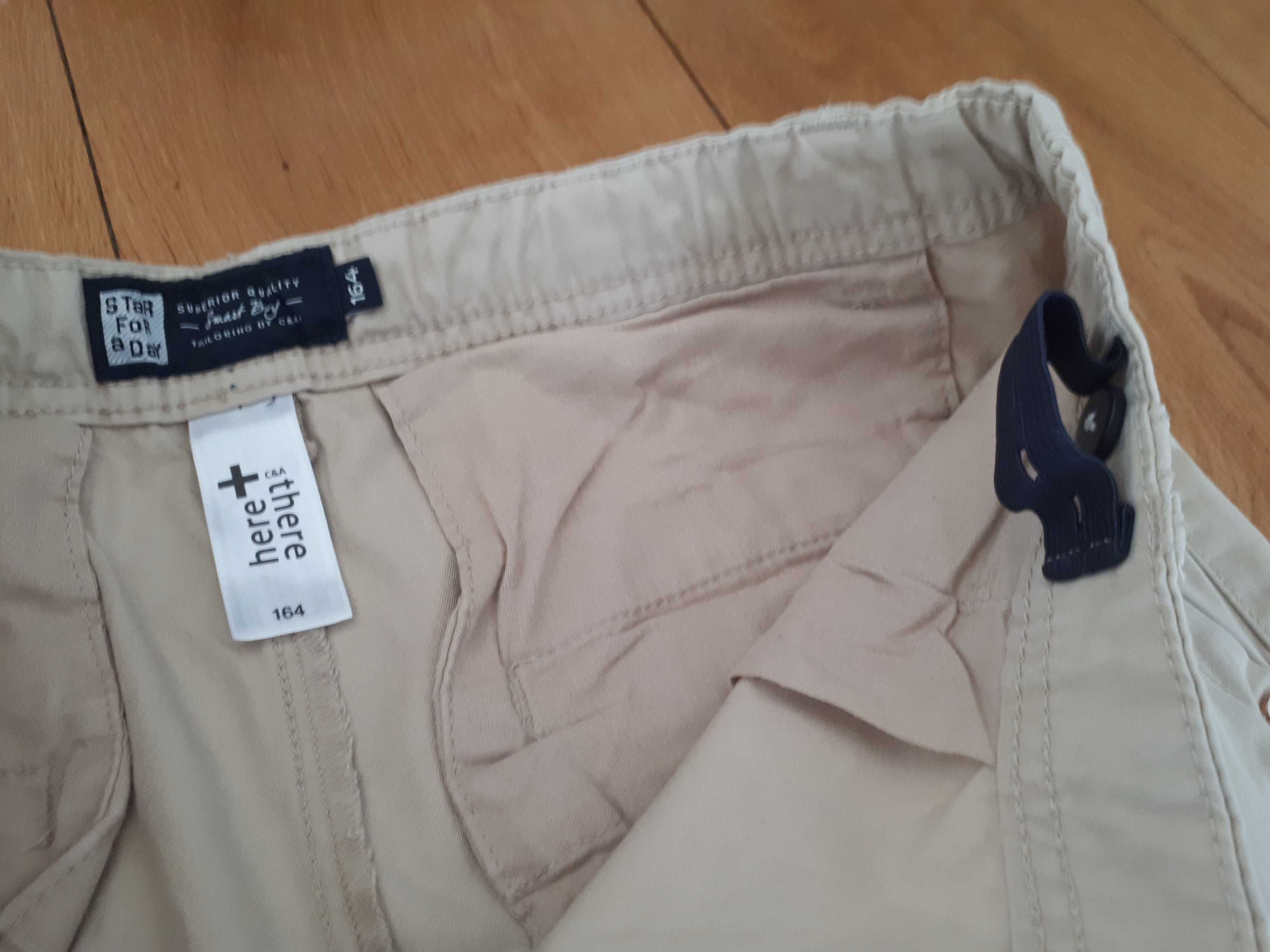 J.nowe spodnie chinos C&A 164 170 jansy beż, ideał