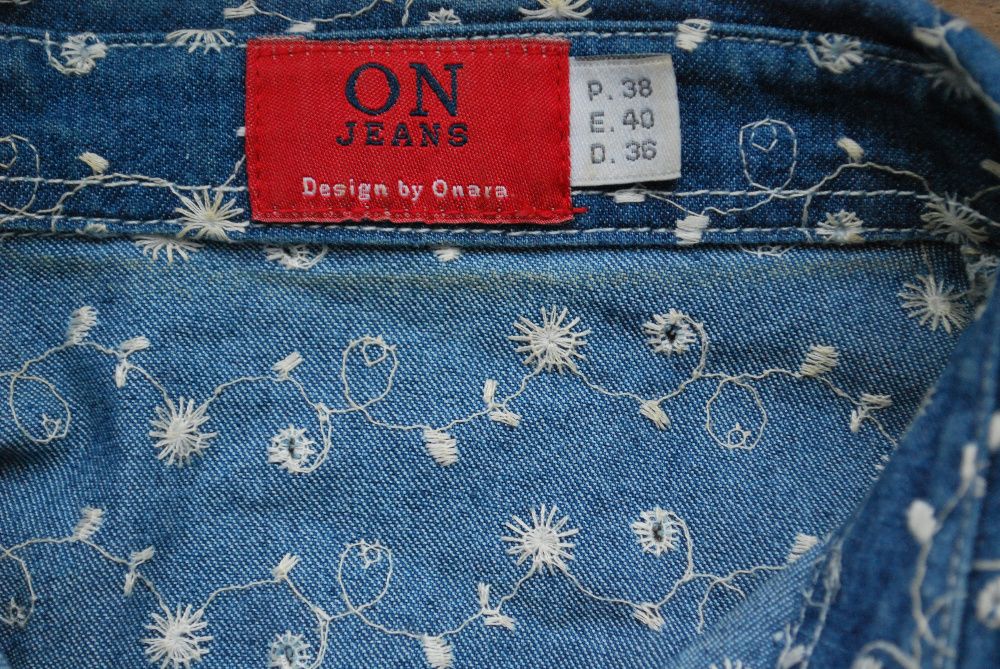 Camisa Homem de Ganga Marca On Jeans (Design By Onara) Tamanho M - 38