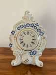 Zegar z porcelany bez mechanizmu vintage