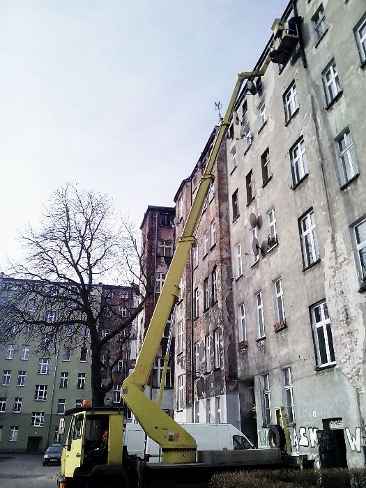 Prace dekarskie, wycinka drzew, czyszczenie rynien, podnośnik koszowy