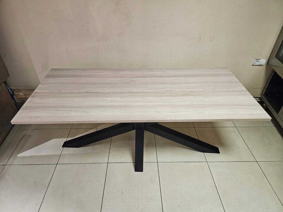 Nowoczesny stół do jadalni loft industrialny „pająk” 180x80