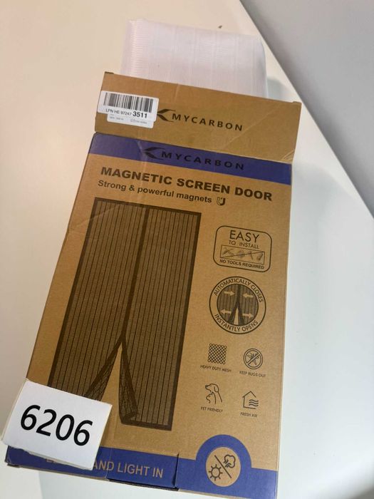 Biała moskitiera na drzwi 150x260xm (6206-84)