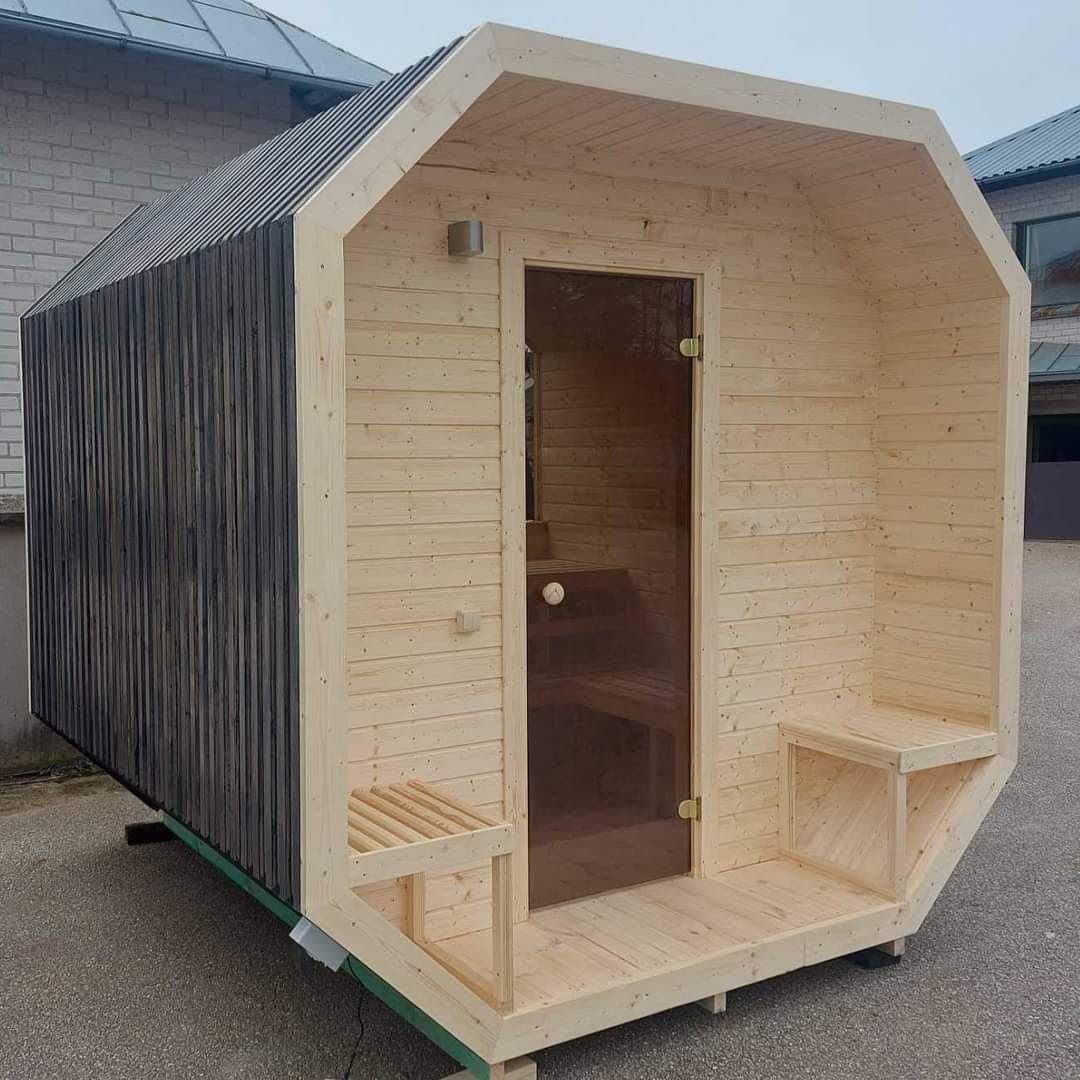 Sauna ogrodowa ośmiokątna, kompletna, PROMOCJA / Raty 0%