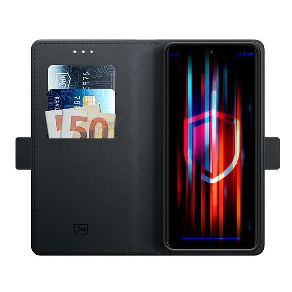 3MK Wallet Case Redmi Note 13 Pro+czarny/black