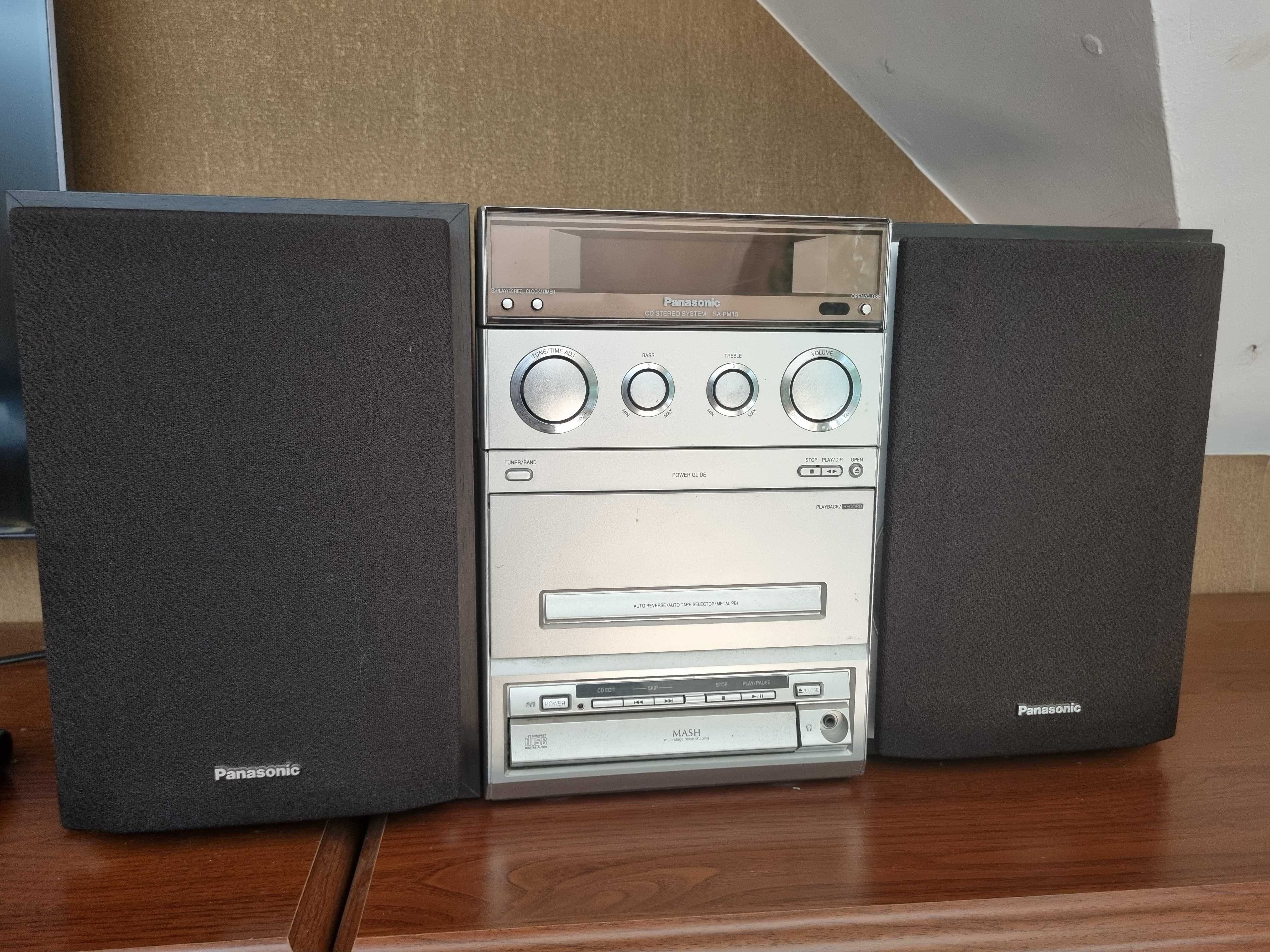 wieża Panasonic tuner magnetofon cd