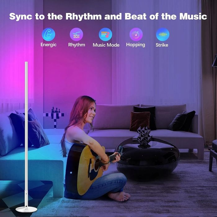Lampa podłogowa RGB WIFI