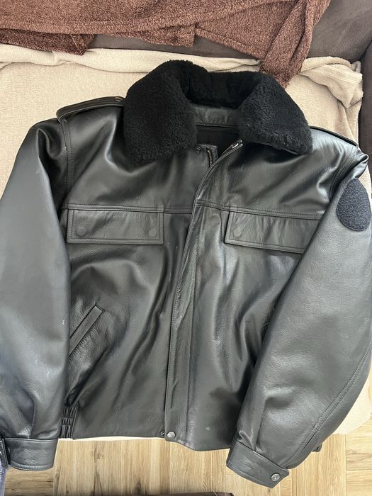 Kurtka meska pilotka skora naturalna  Nowa