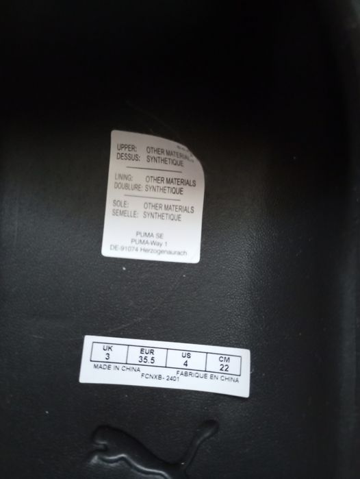 Нові шльопанці від Puma розмір 35.5