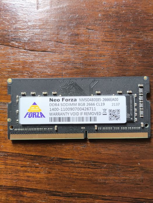 Módulo Memória RAM Neo Forza 8GB DDR4 2666Mhz