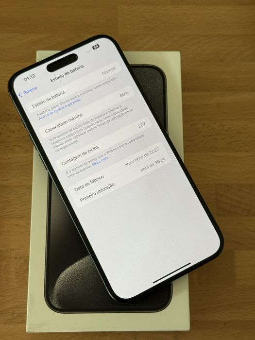 Iphone 15 pro max 256gb c/novo desbloqueado(ACEITO RETOMA)