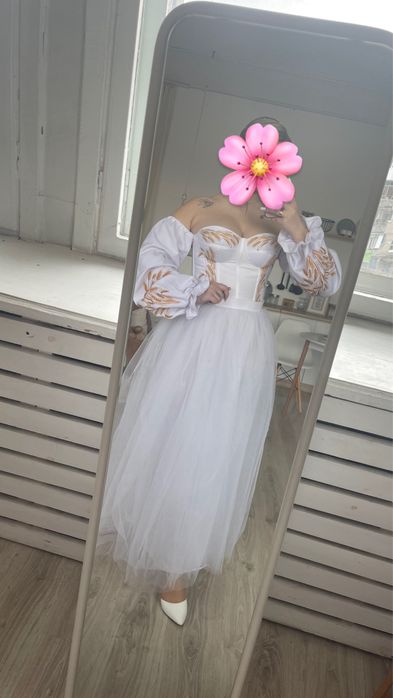 Корсетна сорочка з колосками