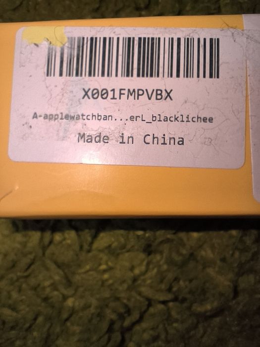 Ремінець для Apple Watch, чорна шкіра