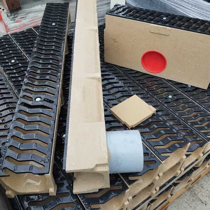 Korytko odwodnienie liniowe Light plastikowe do 1,5T kostka brukowa