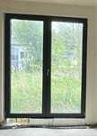 Okno balkonowe antracyt obustronny z roleta zewnetrzna wym 180x230