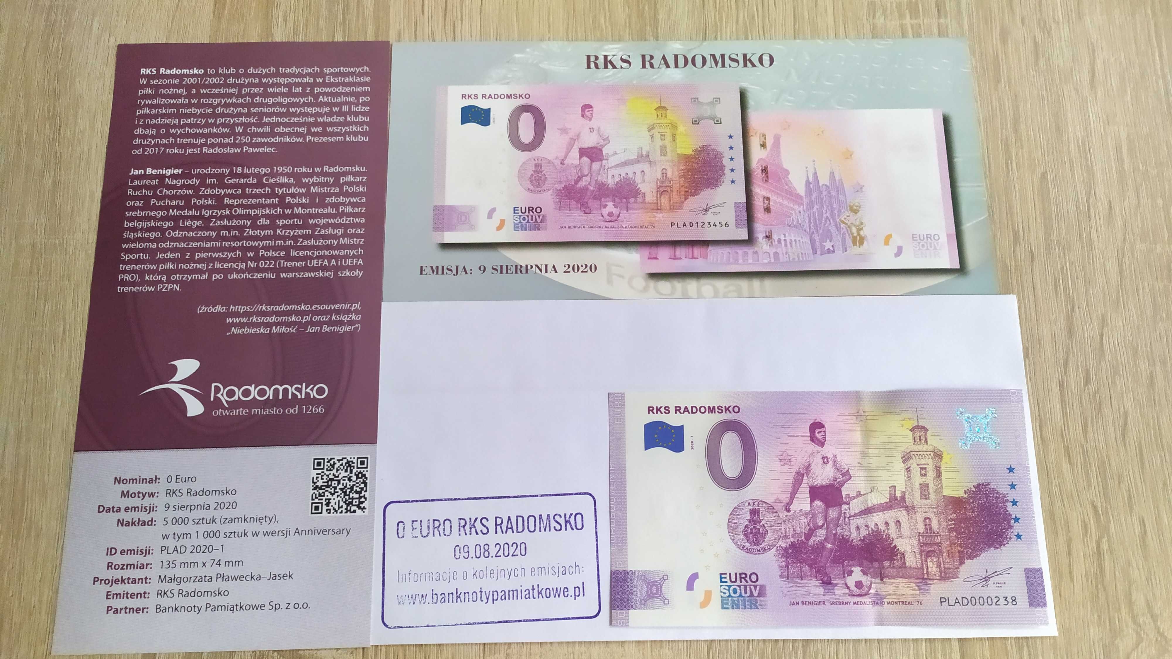 0 Euro - RKS Radomsko - Zestaw zwykły - Numery 236-238