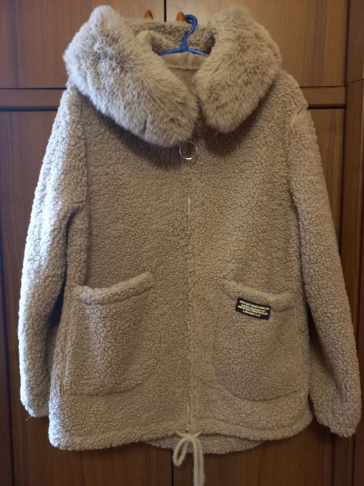 Новая теплая шубка Тедди зимняя  на меху 50-54р