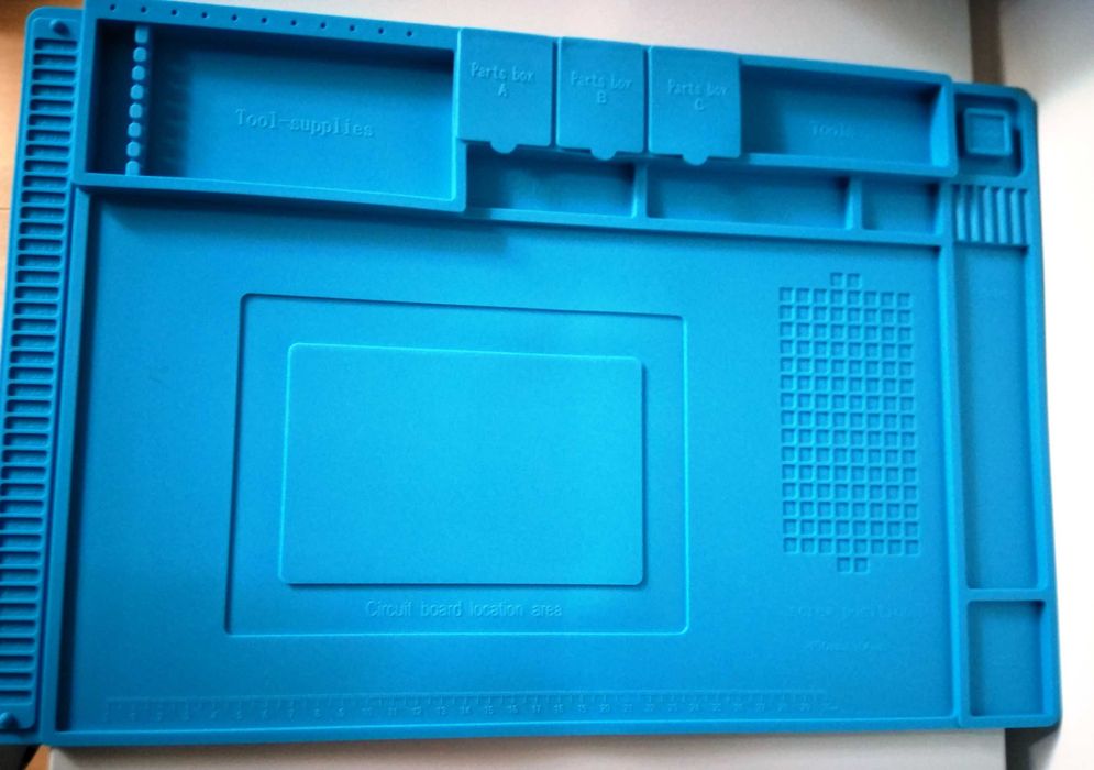 Tapete almofada de silicone para pequenas reparações, solda