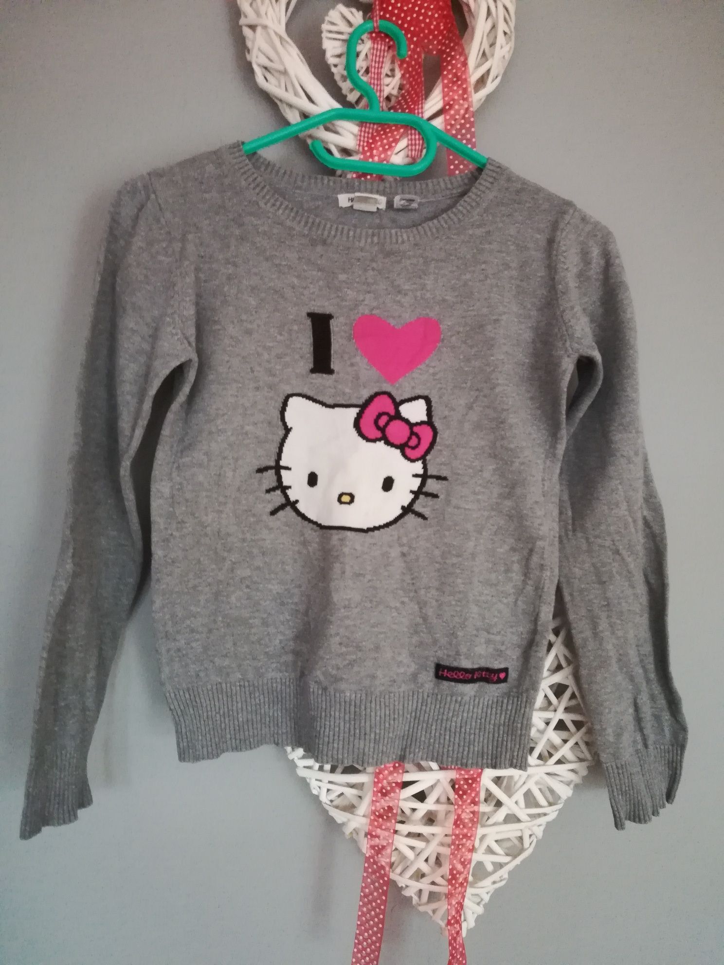 Sweter bawełna bawełniany H&M Hello Kitty