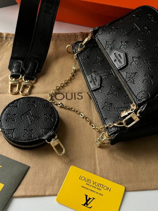 Жіноча сумочка Louis Vuitton Pochete Multi BLACK