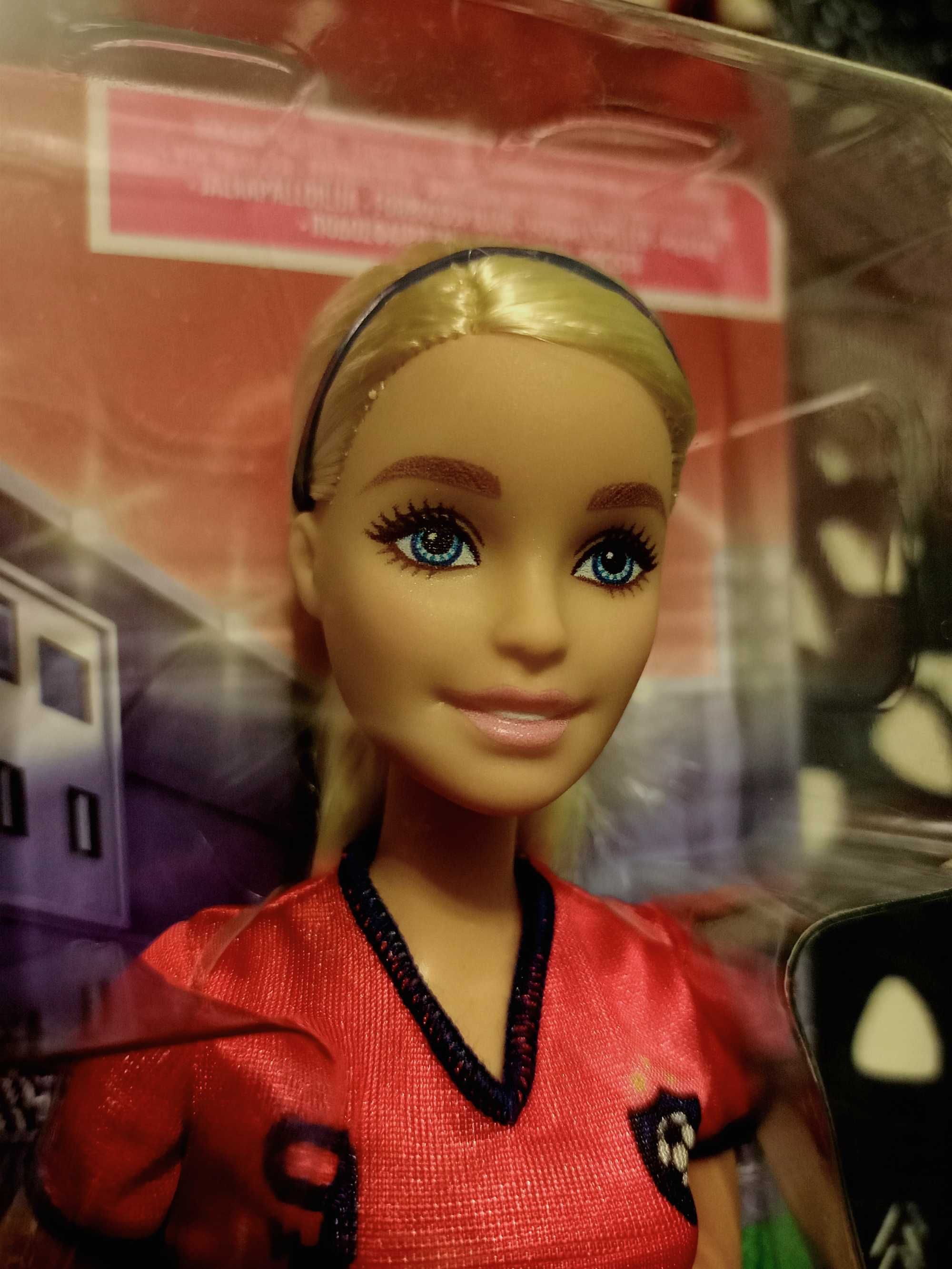 Śliczna Lalka Barbie PIŁKARKA HCN17