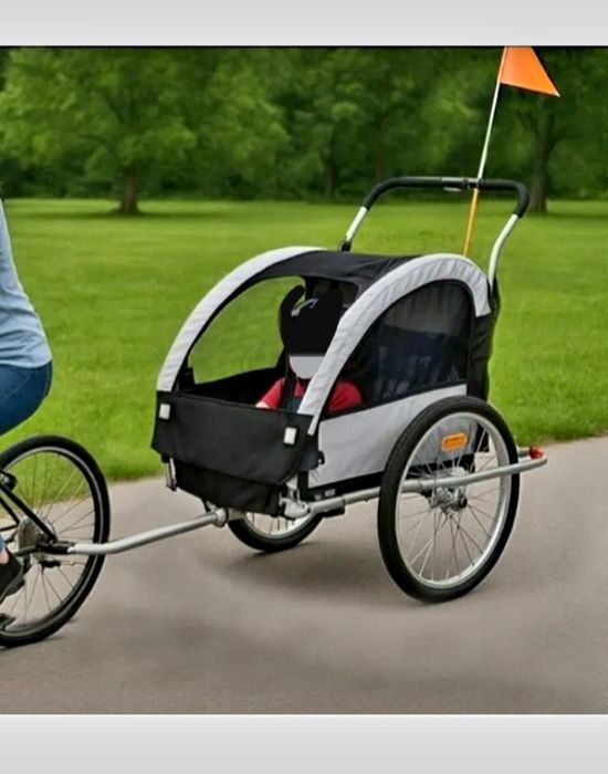 Przyczepka Rowerowa Transportowa Jogger do Roweru 2 Osobowa