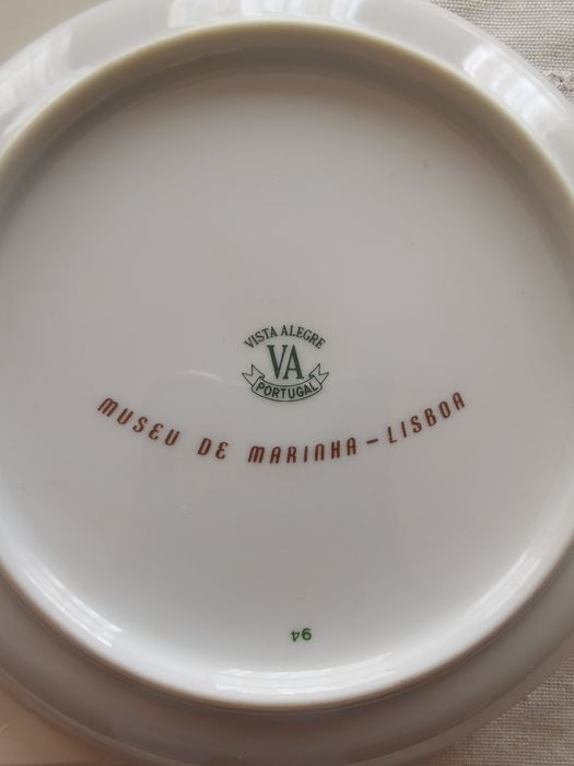 Pratos Vista sta Alegre Museu da Marinha