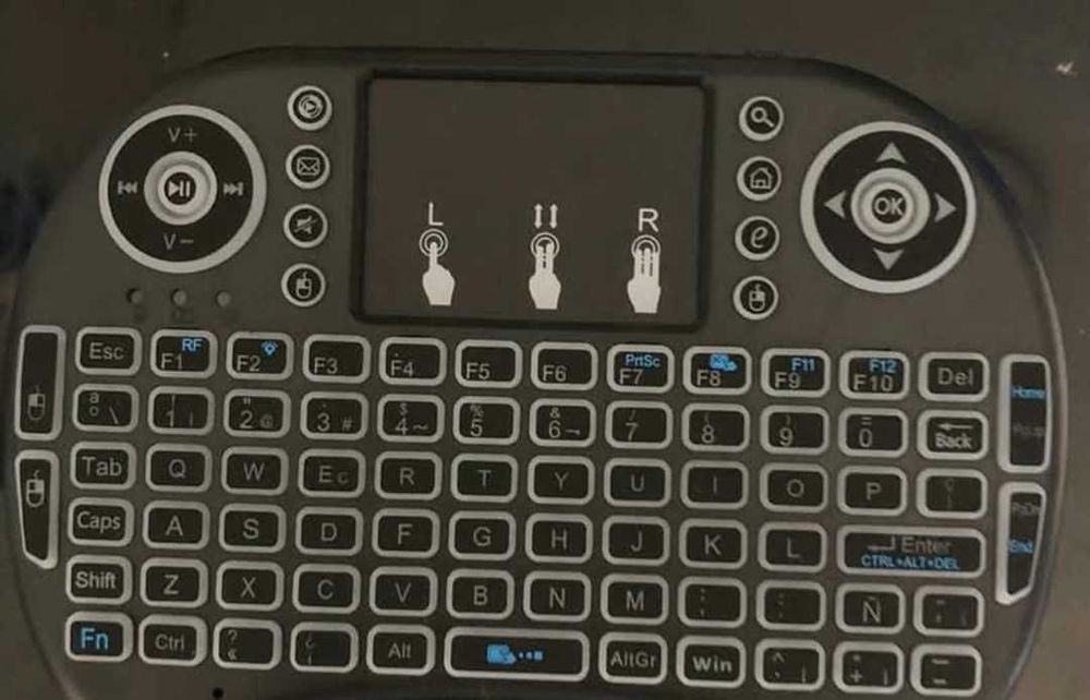 Mini Teclado RGB  para Smart Tv, Box Android ,  Portáteis Novo