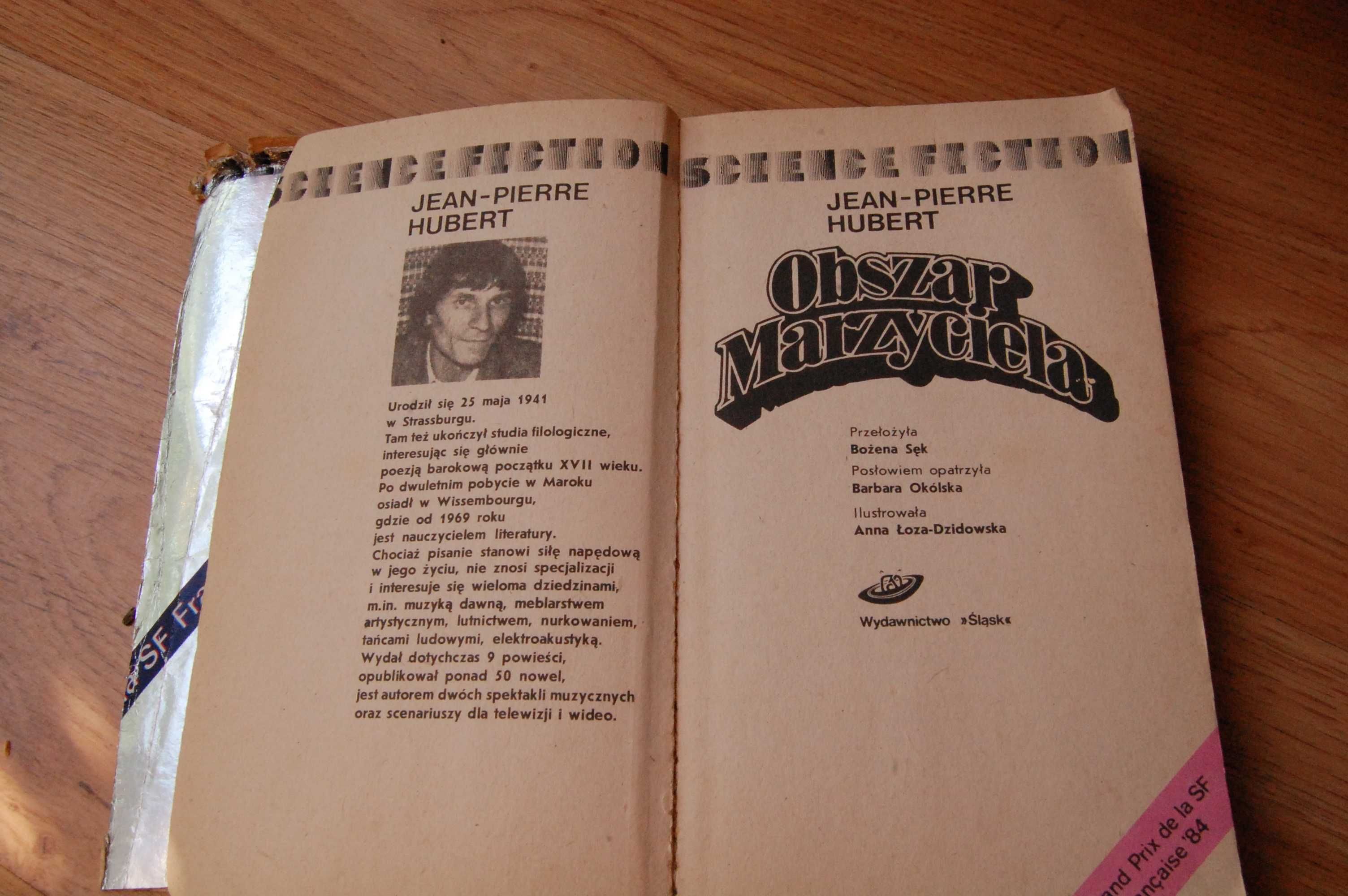 Obszar Marzyciela .Jean Pierre Hubert. Zapomniana fantastyka.