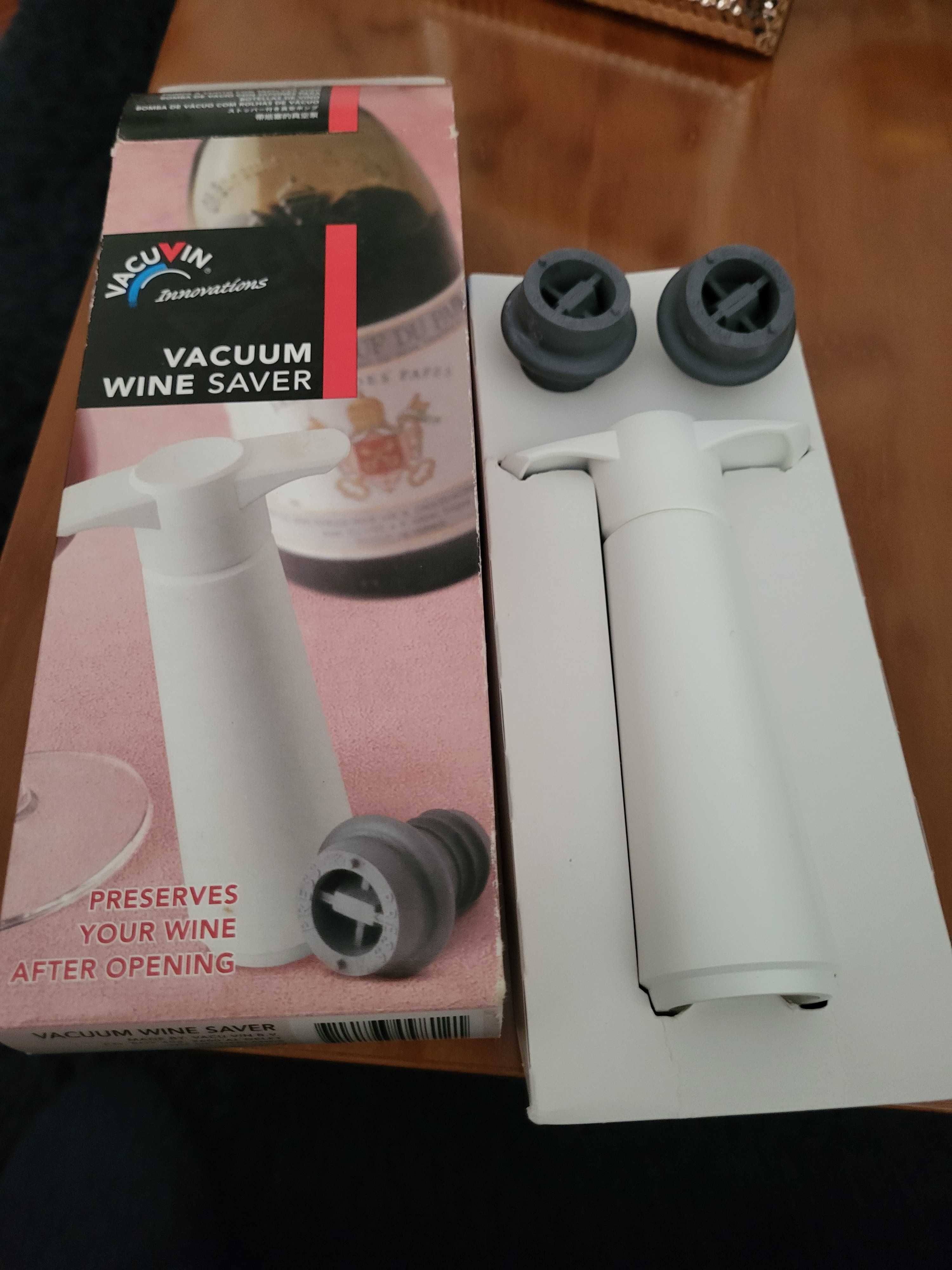 Bomba de vacuo de vinho com rolhas de vácuo