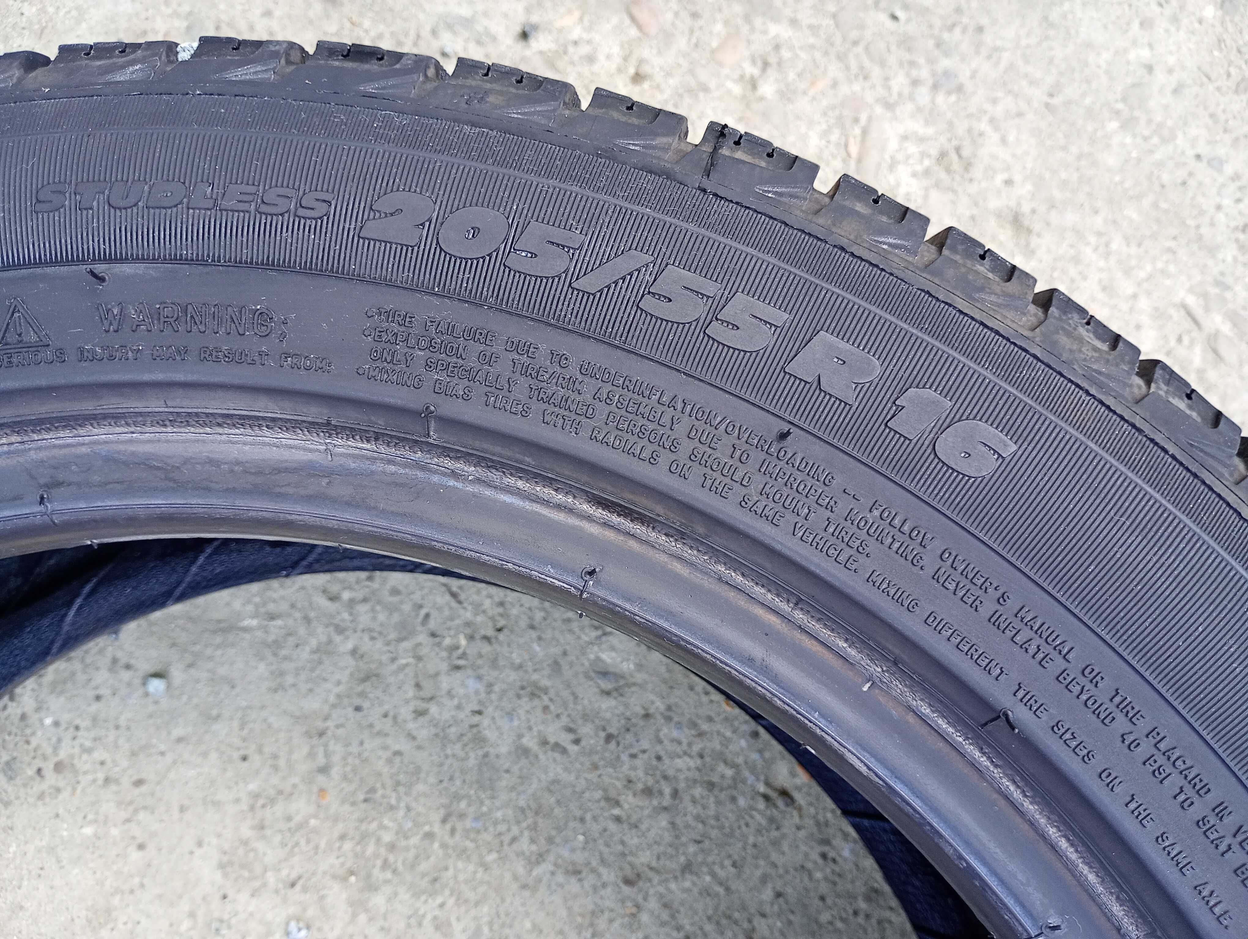 205/55 r16 2шт Michelin 22р. зима резина 205 55 16 (w14*2)