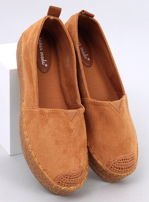 Espadryle Na Grubej Podeszwie Poulain Camel