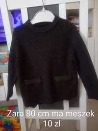 Zielony sweter Zara 80 cm
