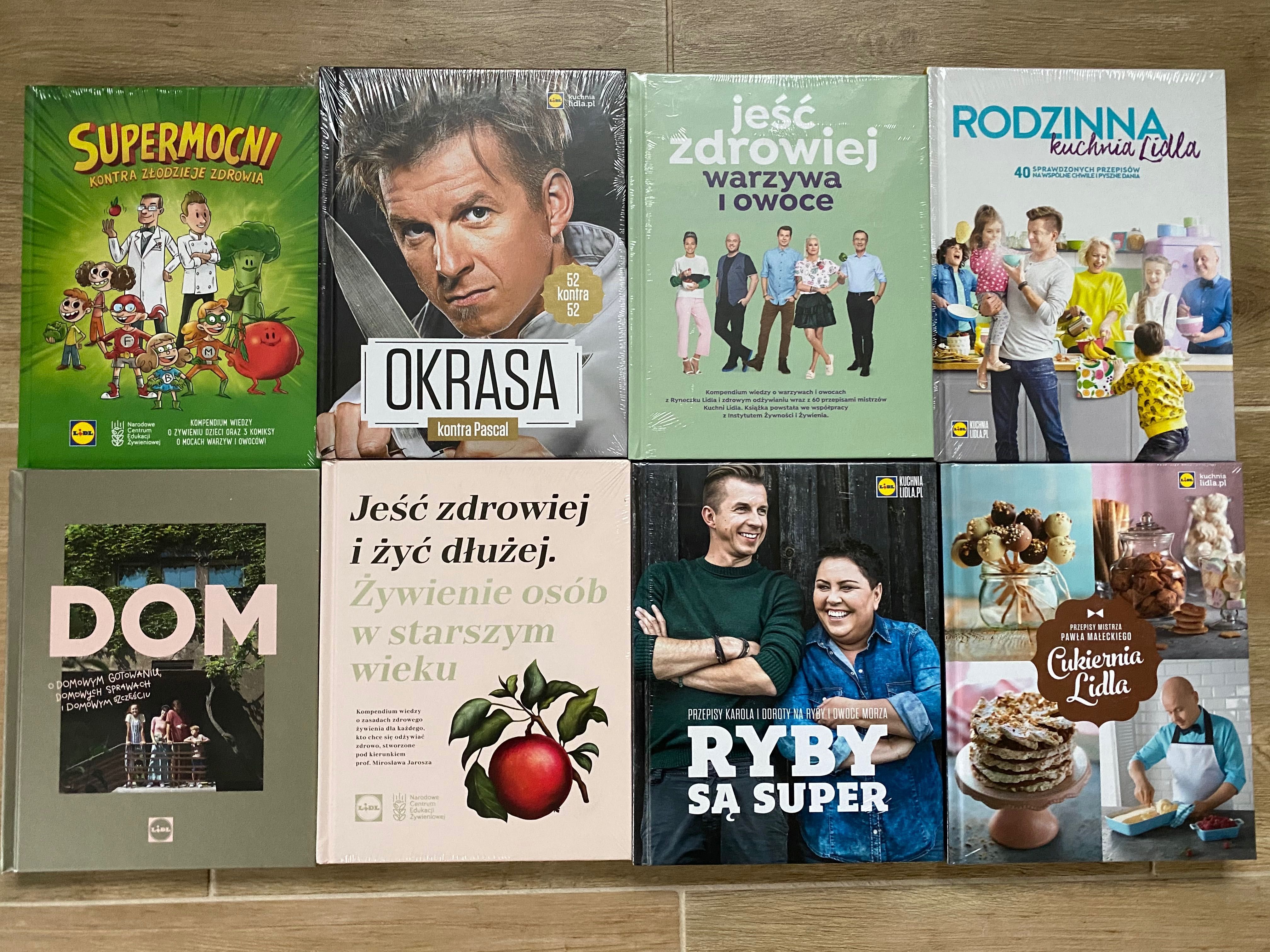 Książki Lidl Nowe w folii, 8 szt.,  cena z wysyłką!