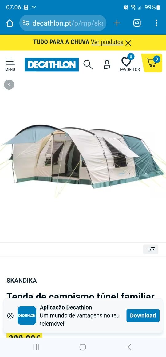 Tenda de campismo