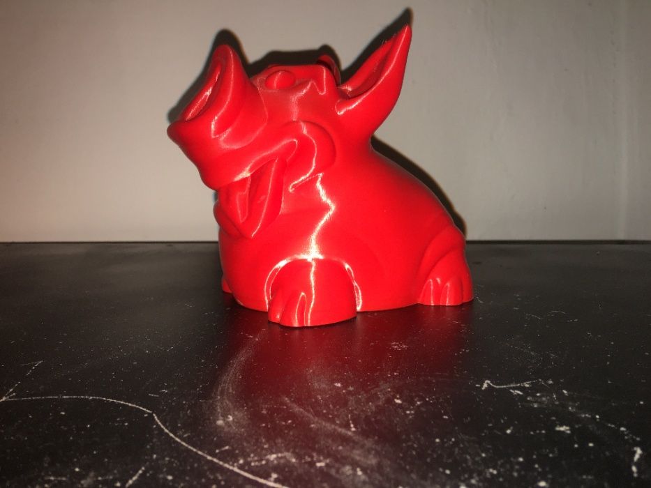 Wielka Czerwona Świnka Skarbonka Druk 3D