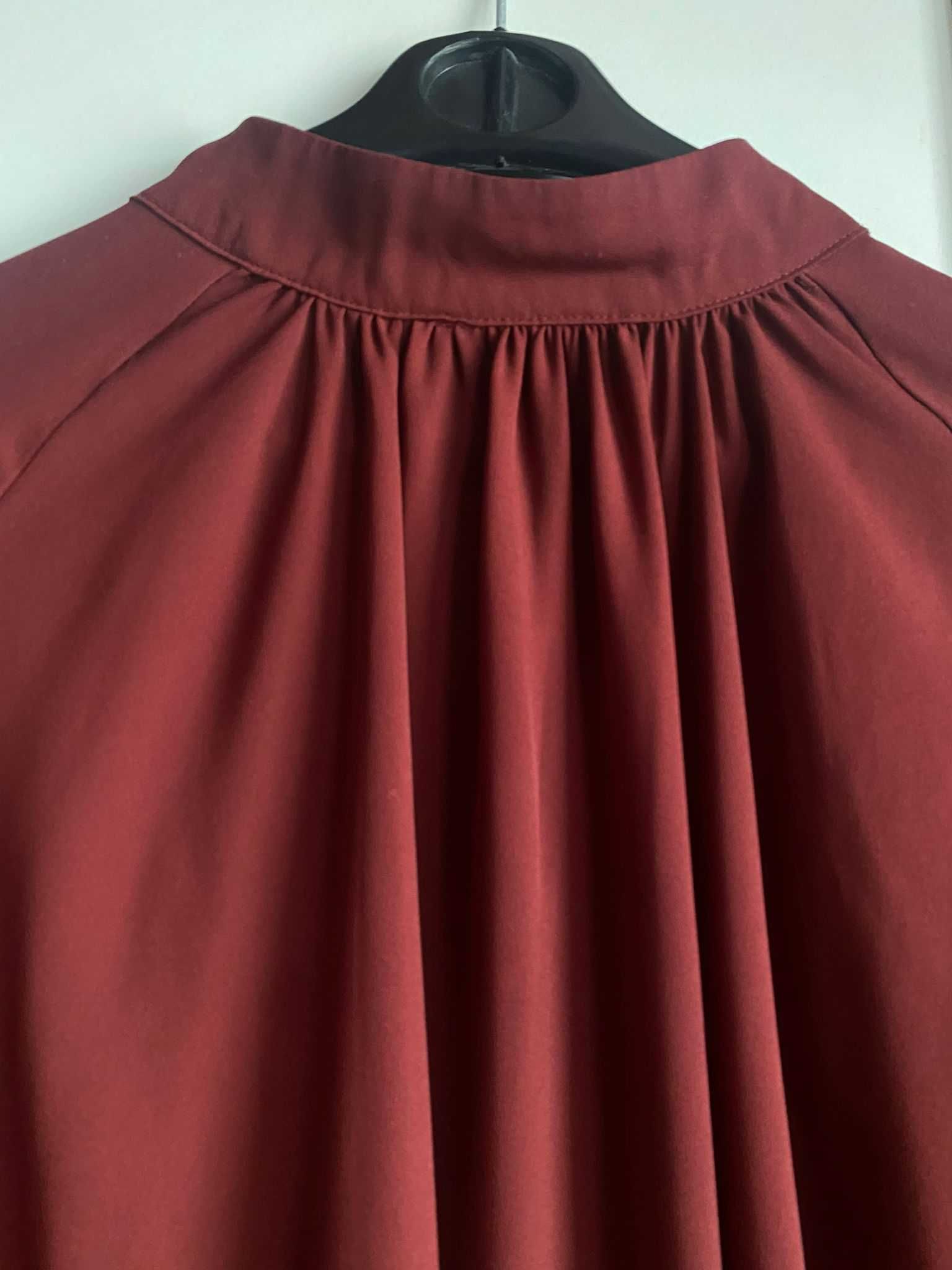 Blusa bordô larguinha