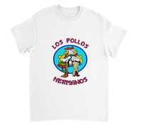 T-shirt camisola Breaking Bad Los Pollos Hermanos Heavyweight Unisexo