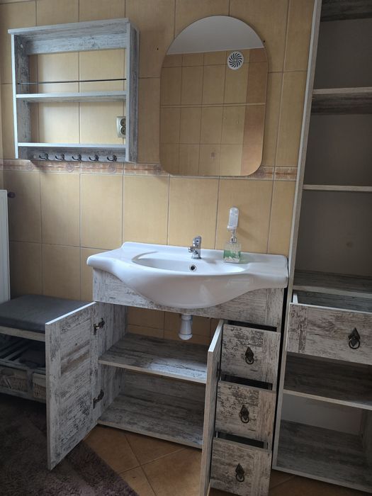 Meble łazienkowe - komplet Prowansja z umywalką