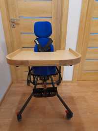 Siedzisko ortopedyczne dla dziecka z podstawą jezdną (stolik GRATIS)