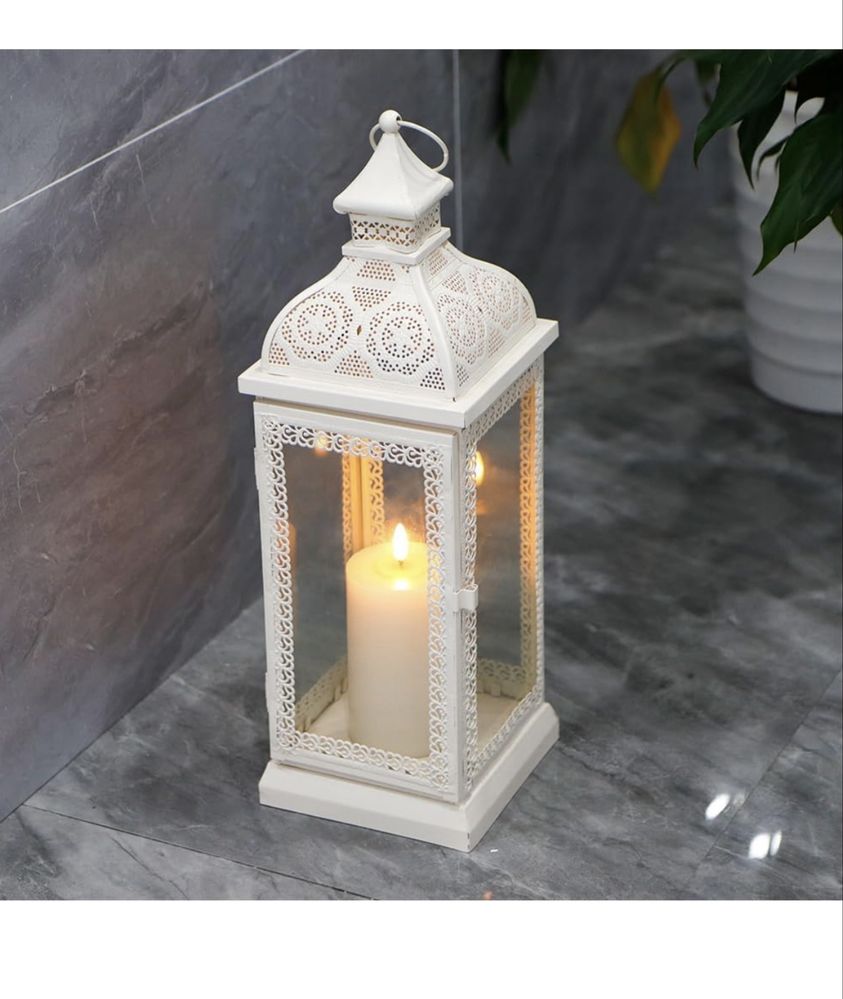 TRIROCKS Lampion w Stylu Rustykalnym, Metalowy