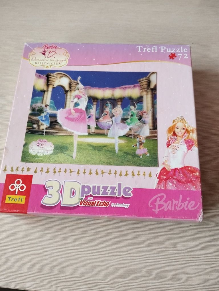 Puzzle 3D Barbie 72 elementów Trefl