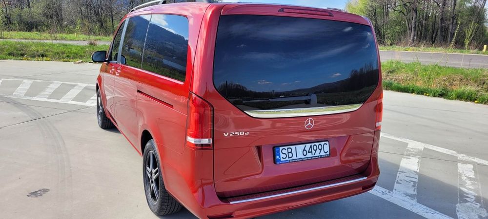Wynajem, wypożyczenie busa 8 os. AUTOMAT / 190KM / Mercedes V-klasa