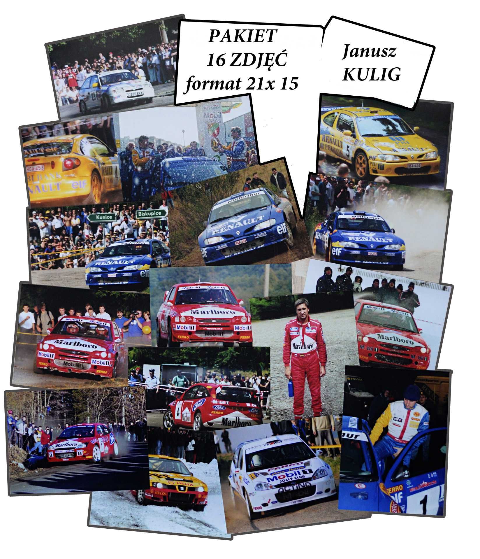 Janusz Kulig Pakiet 16 oryginalnych formatu zdjęć 21x15