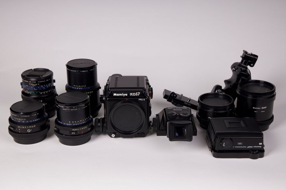 Câmara de médio formato Mamiya Rz67 Pro II