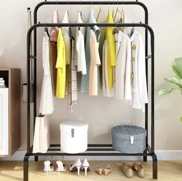 Вішалка для підлоги сталева стійка для речей та взуття