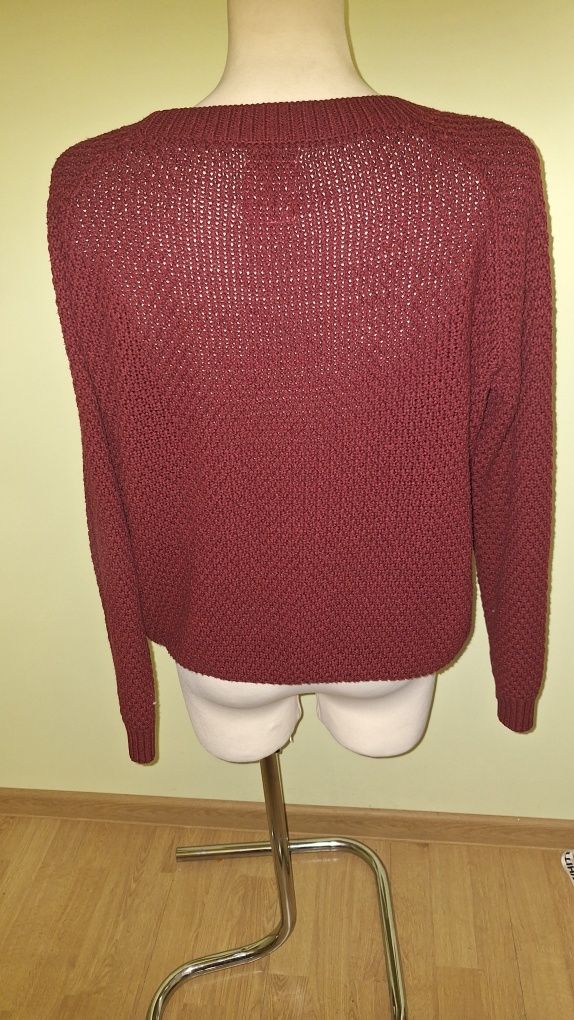 Sweter burgundowy XXL